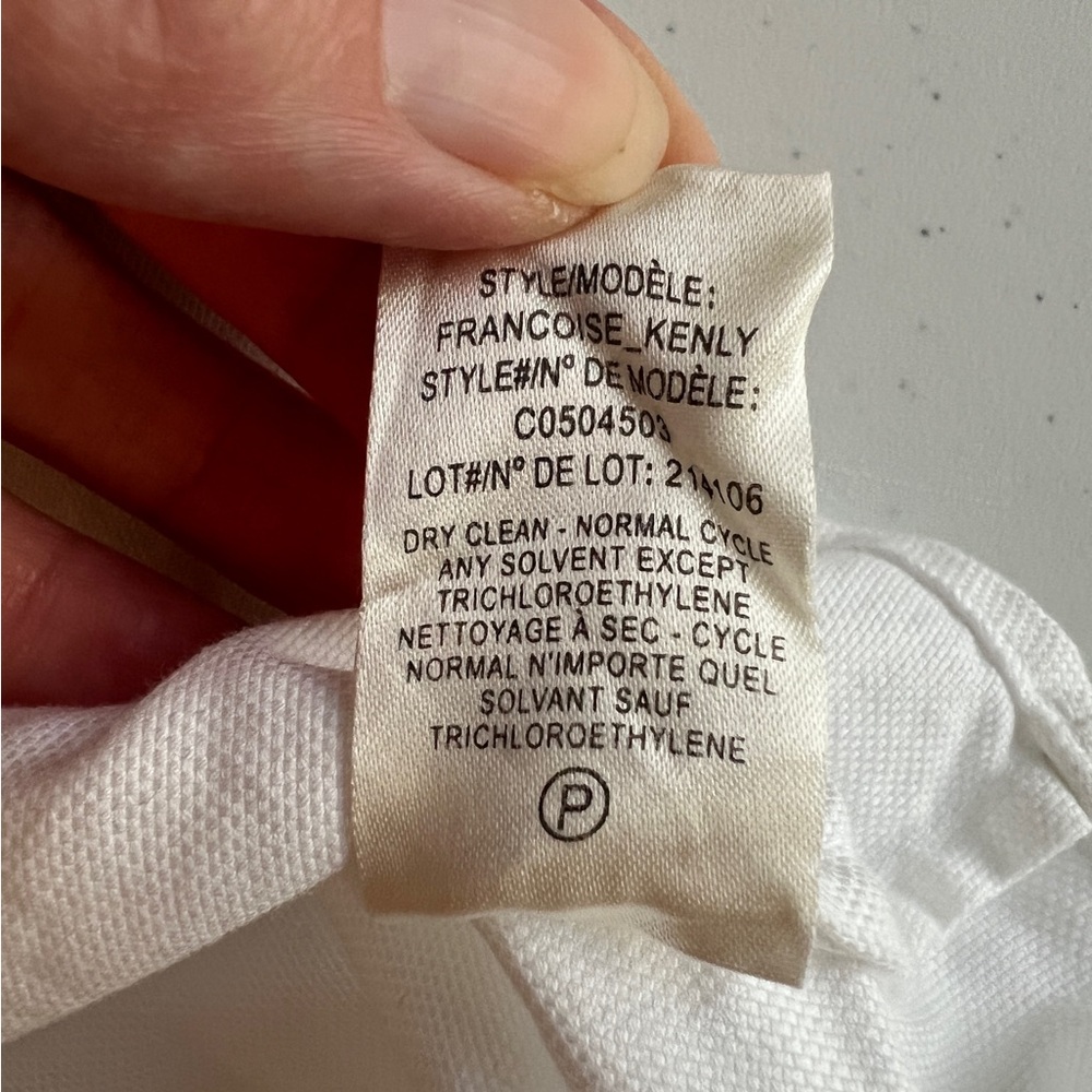 Theory Women’s White Button-Up Shirt Size M - Picture 6 of 7